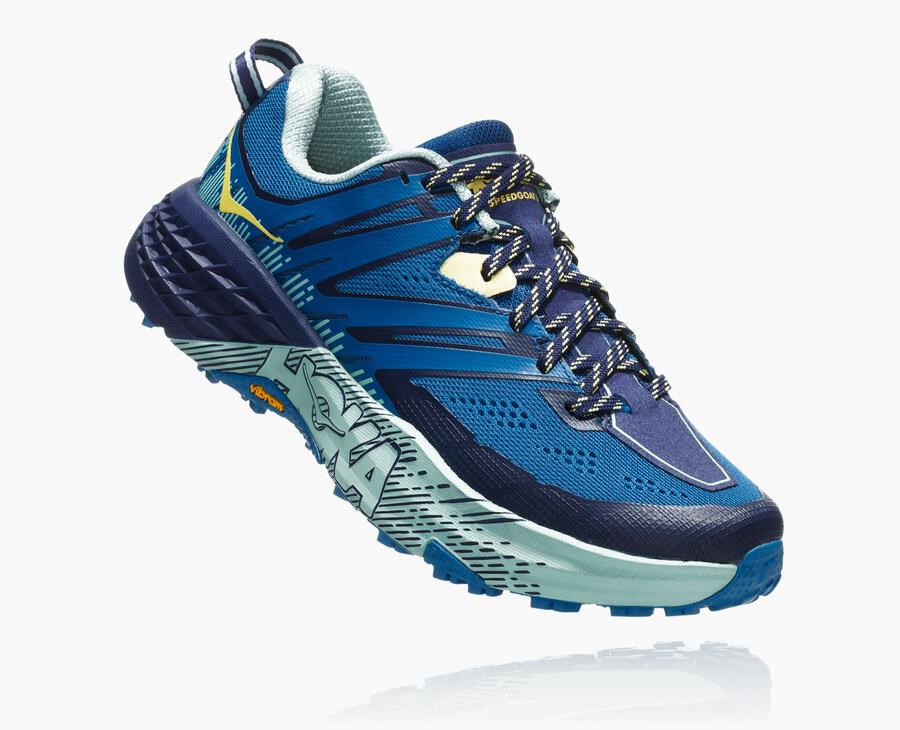 Tenis Trail Hoka One One Feminino Azuis - Speedgoat 3 - 512-XYTNFC